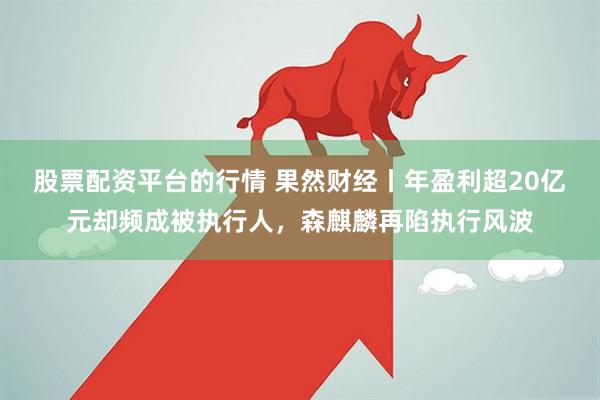 股票配资平台的行情 果然财经丨年盈利超20亿元却频成被执行人，森麒麟再陷执行风波